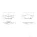BREMBO Brake Pads | P11031 - Set