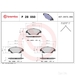 Brake Pad Set BREMBO P28050 /  - Set