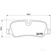 Brake Pad Set BREMBO P44019 /  - Set
