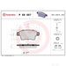 Brake Pad Set BREMBO P59057 /  - Set