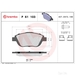 Brake Pad Set BREMBO P61103 /  - Set
