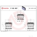 Brake Pad Set BREMBO P83057 /  - Set