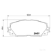 Brake Pad Set BREMBO P83106 /  - Set