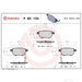 BREMBO Brake Pads | P83133 - Set