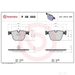 Brake Pad Set BREMBO P06050 /  - Brake Pad Set