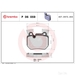 Brake Pad Set BREMBO P06059 /  - Brake Pad Set