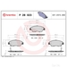 Brake Pad Set BREMBO P28023 / - Set