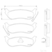 Brake Pad Set BREMBO P37009 /  - Brake Pad Set