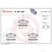 Brake Pad Set BREMBO P50057 /  - Brake Pad Set