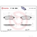 Brake Pad Set BREMBO P56060 /  - Brake Pad Set