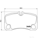 Brake Pad Set BREMBO P65013 /  - Brake Pad Set
