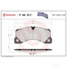Brake Pad Set BREMBO P65017 /  - Brake Pad Set
