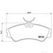 Brake Pad Set BREMBO P85028 /  - Brake Pad Set
