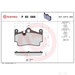 Brake Pad Set BREMBO P85088 /  - Brake Pad Set