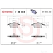 Brake Pad Set BREMBO P86014 /  - Brake Pad Set