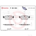 Brake Pad Set BREMBO P06024 / - Set