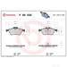 Brake Pad Set BREMBO P06030 /  - Set