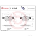 Brake Pad Set BREMBO P06040 /  - Set