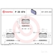 Brake Pad Set BREMBO P23074 /  - Set