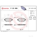 Brake Pad Set BREMBO P23085 /  - Set