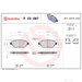 Brake Pad Set BREMBO P23087 /  - Set
