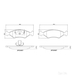 Brake Pad Set BREMBO P24043 /  - Set