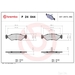Brake Pad Set BREMBO P24044 /  - Set