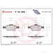 Brake Pad Set BREMBO P24055 / - Set