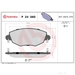 Brake Pad Set BREMBO P24060 /  - Brake Pad Set