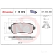 Brake Pad Set BREMBO P24072 /  - Set