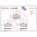 Brake Pad Set BREMBO P28020 /  - Set