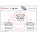 Brake Pad Set BREMBO P28029 /  - Set