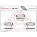 Brake Pad Set BREMBO P28032 /  - Set