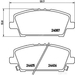 Brake Pad Set BREMBO P28037 /  - Set
