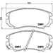 Brake Pad Set BREMBO P30018 /  - Set