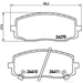 Brake Pad Set BREMBO P30032 /  - Set