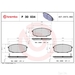 Brake Pad Set BREMBO P30034 /  - Set
