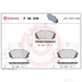 Brake Pad Set BREMBO P30039 /  - Set