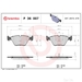 Brake Pad Set BREMBO P36007 /  - Set