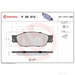 Brake Pad Set BREMBO P36012 /  - Set