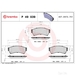 Brake Pad Set BREMBO P49039 /  - Set