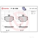 Brake Pad Set BREMBO P50038 /  - Set