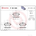 Brake Pad Set BREMBO P50046 /  - Brake Pad Set