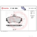 Brake Pad Set BREMBO P50055 /  - Set
