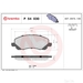Brake Pad Set BREMBO P54030 /  - Set