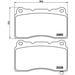 Brake Pad Set BREMBO P54039 /  - Set