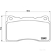 Brake Pad Set BREMBO P54040 /  - Set