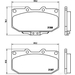 Brake Pad Set BREMBO P56025 /  - Set
