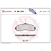 Brake Pad Set BREMBO P56031 /  - Set