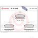Brake Pad Set BREMBO P56040 /  - Set